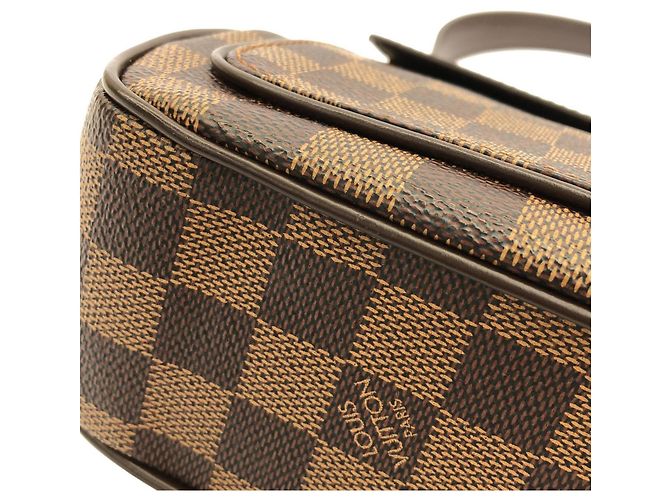 Borsa a tracolla Louis Vuitton Damier Aubagne Marrone - vista 3