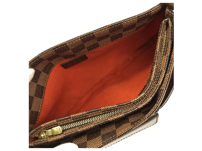 Borsa a tracolla Louis Vuitton Damier Aubagne Marrone - vista 8