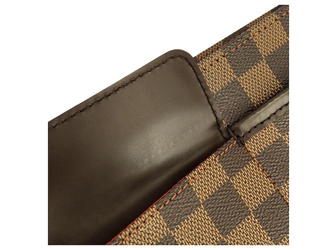 Borsa a tracolla Louis Vuitton Damier Aubagne Marrone - vista 9