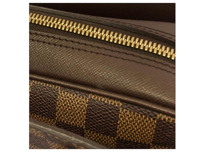 Borsa Louis Vuitton Damier Triana Marrone - vista 3