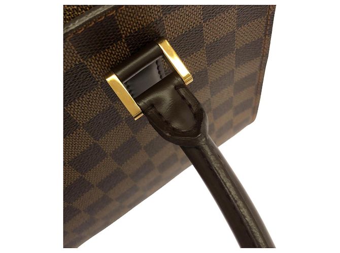 Borsa Louis Vuitton Damier Triana Marrone - vista 5