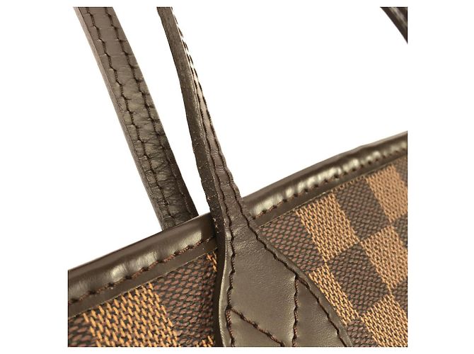 Borsa Louis Vuitton Damier Neverfull MM Marrone - vista 6