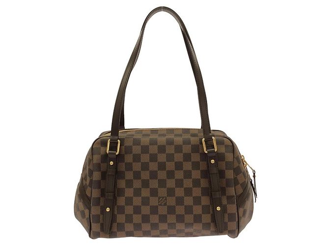 Borsa a tracolla Louis Vuitton Damier Rivington GM Marrone - vista 2
