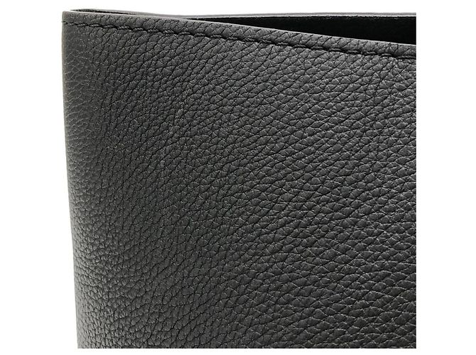Borsa Louis Vuitton Taurillon Lockme Cabas Nero - vista 5