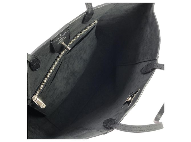 Borsa Louis Vuitton Taurillon Lockme Cabas Nero - vista 9