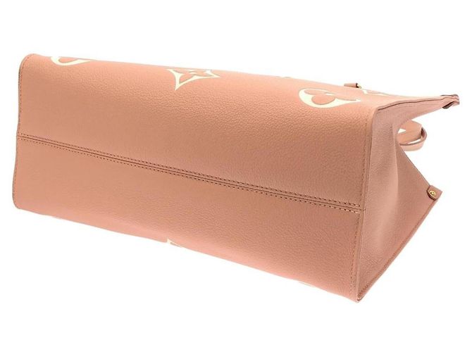 Borsa Louis Vuitton Monogram Empreinte OnTheGo MM Marrone Rosa - vista 2
