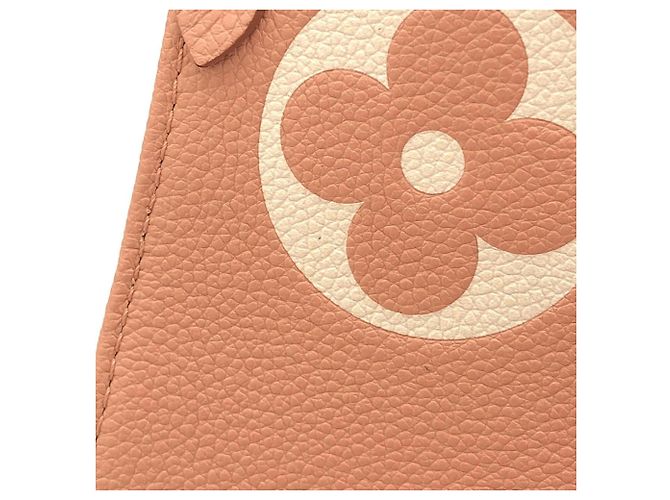 Borsa Louis Vuitton Monogram Empreinte OnTheGo MM Marrone Rosa - vista 3