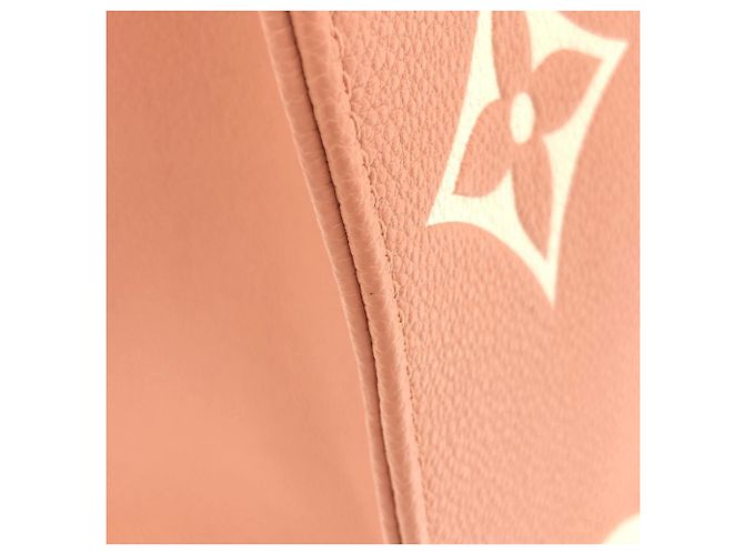 Borsa Louis Vuitton Monogram Empreinte OnTheGo MM Marrone Rosa - vista 5