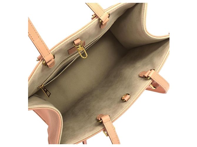 Borsa Louis Vuitton Monogram Empreinte OnTheGo MM Marrone Rosa - vista 8