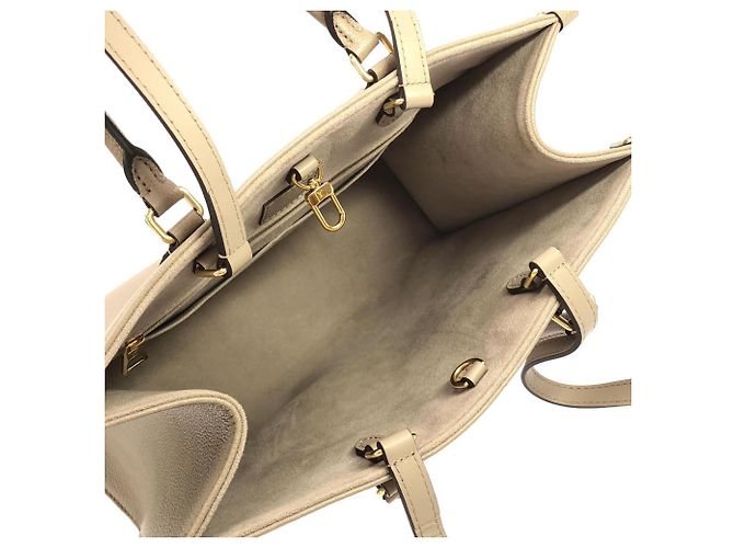 Borsa Louis Vuitton Bicolor Monogram Empreinte OnTheGo MM Grigio - vista 6