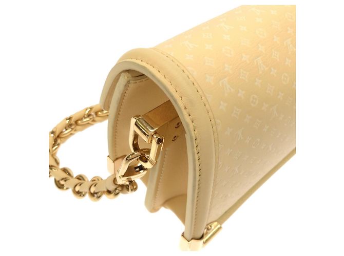 Borsa a spalla MINI Louis Vuitton Nanogram Dauphine Giallo - vista 5