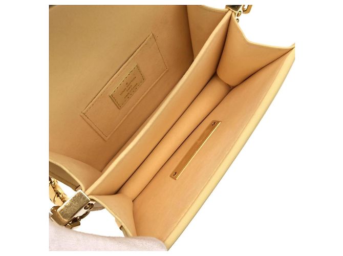 Borsa a spalla MINI Louis Vuitton Nanogram Dauphine Giallo - vista 8