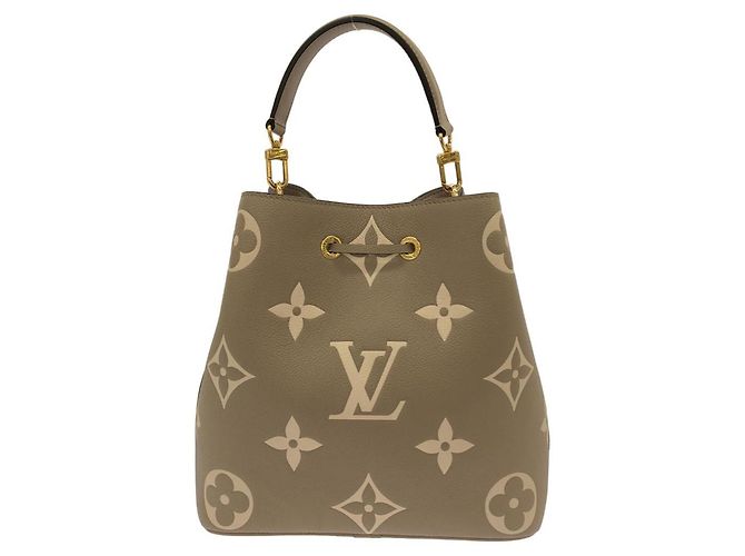 Néonoé Borsa a tracolla Louis Vuitton Bicolor Monogram Empreinte Neo Noe MM Grigio - vista 2
