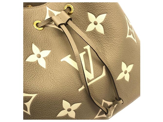 Néonoé Borsa a tracolla Louis Vuitton Bicolor Monogram Empreinte Neo Noe MM Grigio - vista 5