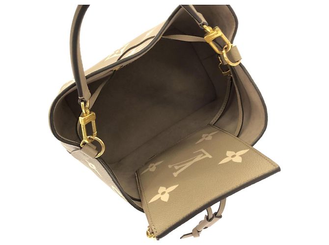 Néonoé Borsa a tracolla Louis Vuitton Bicolor Monogram Empreinte Neo Noe MM Grigio - vista 7