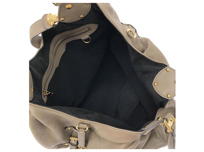 Borsa Louis Vuitton Mahina L Beige - vista 7
