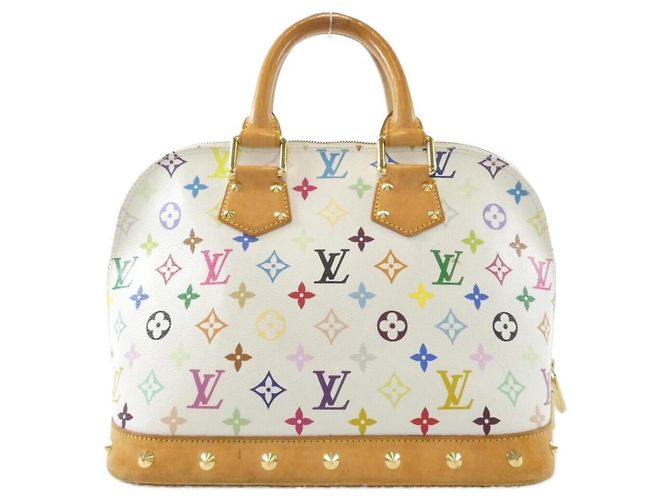 Louis Vuitton Multicolor Alma PM Handtasche Weiß Mehrfarben - Ansicht 2