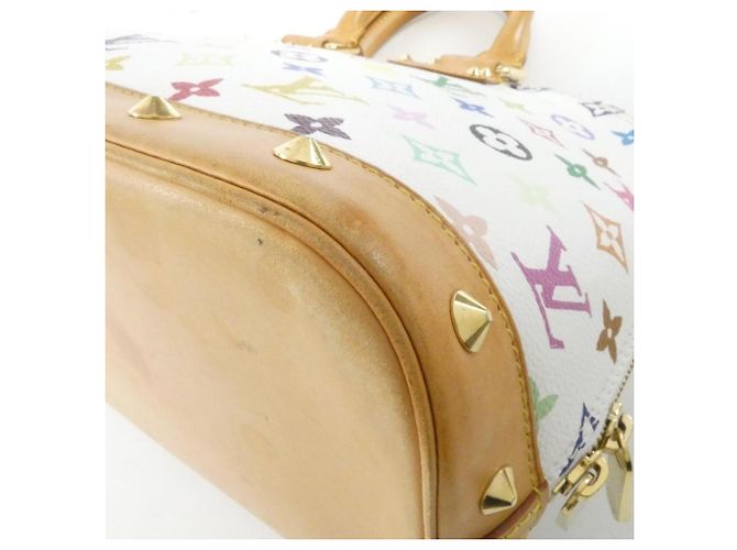 Louis Vuitton Multicolor Alma PM Handtasche Weiß Mehrfarben - Ansicht 3