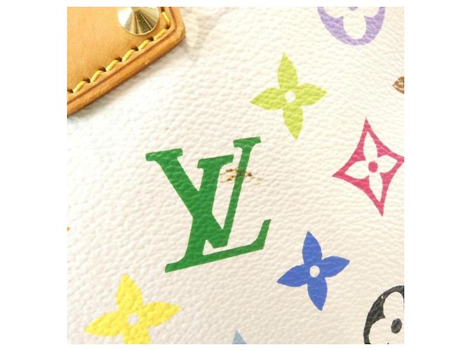 Louis Vuitton Multicolor Alma PM Handtasche Weiß Mehrfarben - Ansicht 5