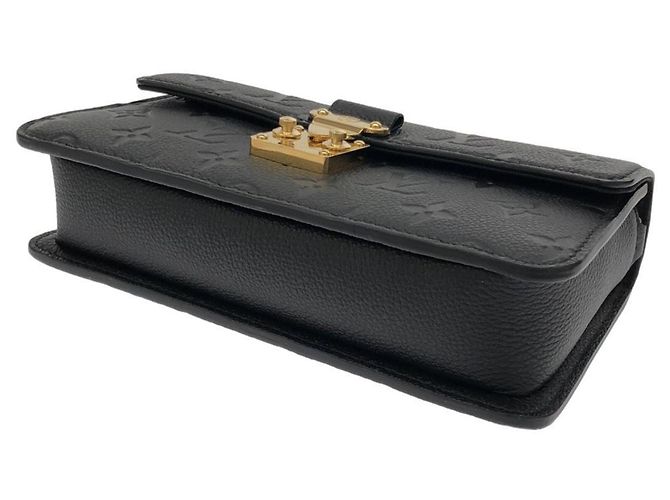Borsa a tracolla Louis Vuitton Monogram Empreinte Wallet on Chain Métis Nero - vista 3