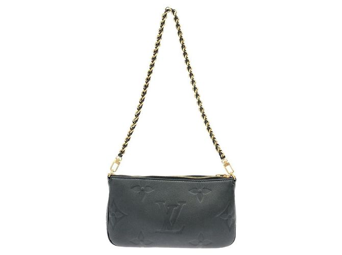 Louis Vuitton Monogram Empreinte Multi Pochette Accessoires Nero - vista 2