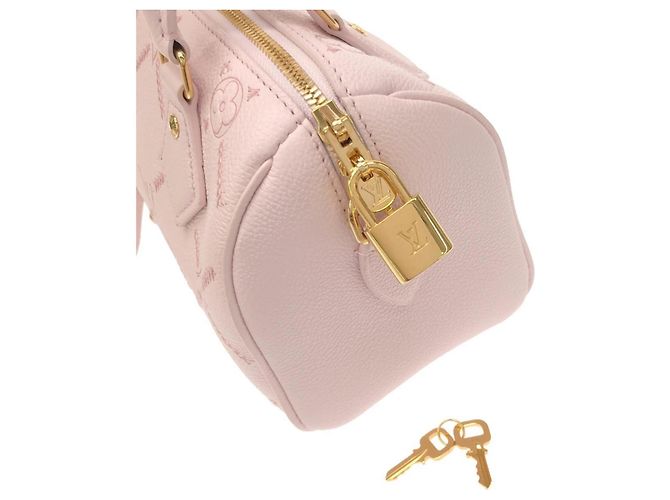 Borsa Boston Louis Vuitton Monogram Empreinte Speedy Bandoulière Rosa - vista 4