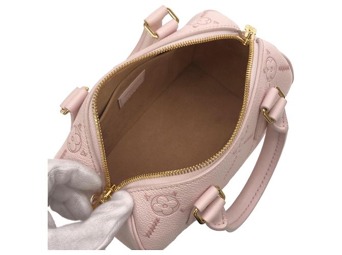 Borsa Boston Louis Vuitton Monogram Empreinte Speedy Bandoulière Rosa - vista 8
