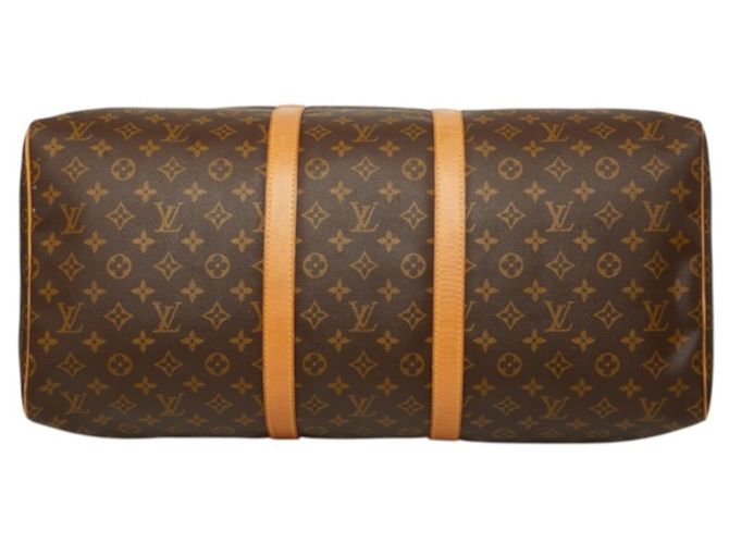 Borsa Boston Louis Vuitton Monogram Keepall 55 Marrone - vista 3