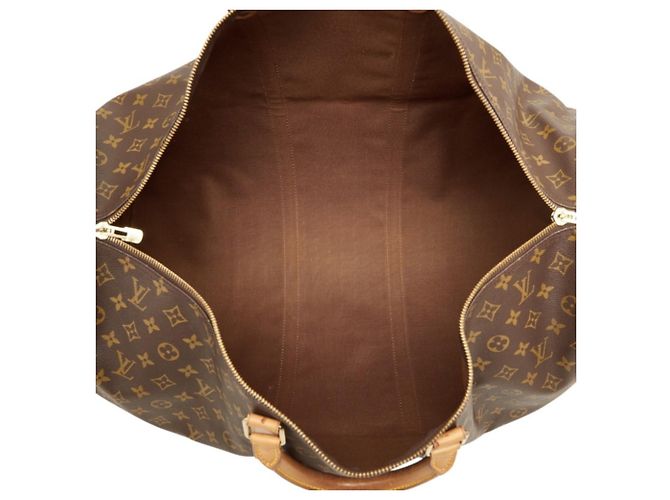Louis Vuitton Monogram Keepall Bandoulière 60 Marrone - vista 9