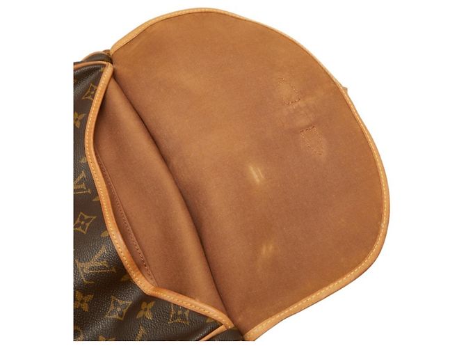 Borsa a tracolla Louis Vuitton Monogram Saumur 30 Marrone - vista 13