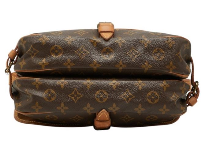 Borsa a tracolla Louis Vuitton Monogram Saumur 30 Marrone - vista 3