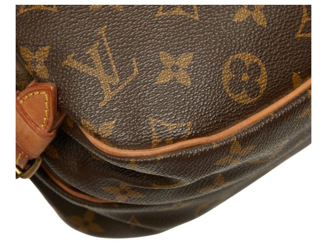 Borsa a tracolla Louis Vuitton Monogram Saumur 30 Marrone - vista 6