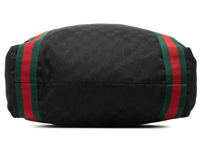 Borsa Tote Gucci GG Canvas Sherry Line Nero - vista 3