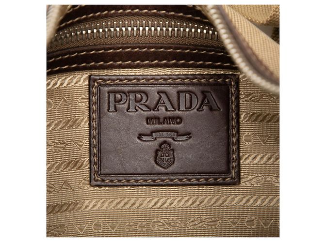 Borsa a tracolla Prada Logo Marrone - vista 5