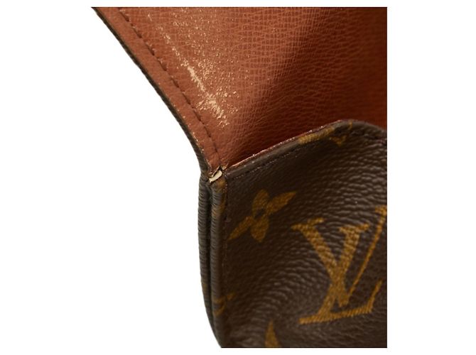 Borsa a tracolla Louis Vuitton Monogram Cartouchiere GM Marrone - vista 11