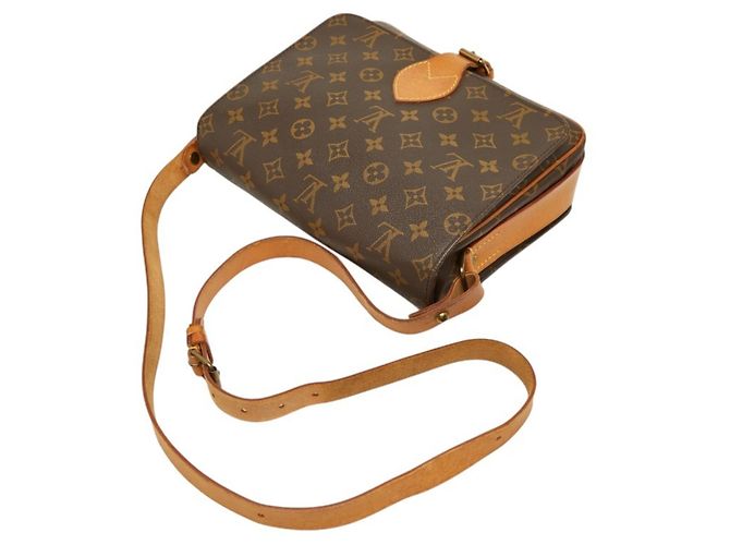 Borsa a tracolla Louis Vuitton Monogram Cartouchiere GM Marrone - vista 15