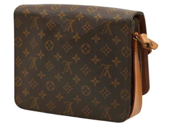 Borsa a tracolla Louis Vuitton Monogram Cartouchiere GM Marrone - vista 2