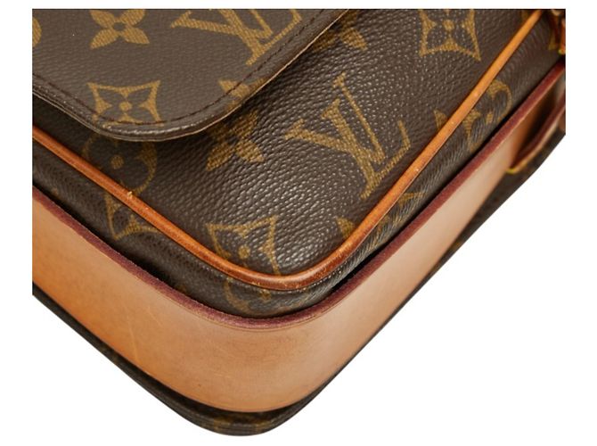 Borsa a tracolla Louis Vuitton Monogram Cartouchiere GM Marrone - vista 5