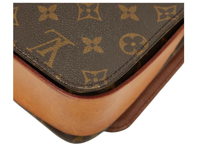 Borsa a tracolla Louis Vuitton Monogram Cartouchiere GM Marrone - vista 6