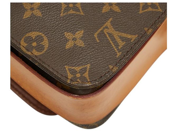Borsa a tracolla Louis Vuitton Monogram Cartouchiere GM Marrone - vista 7