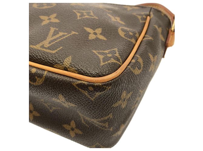 Borsa a tracolla Louis Vuitton Monogram Viva Cite M51165 Marrone - vista 3