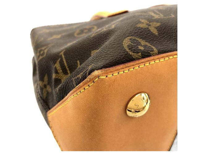 Borsa Louis Vuitton Monogram Wilshire PM Marrone - vista 4
