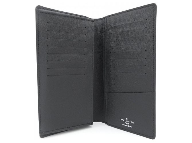 Louis Vuitton Monogram Eclipse Portefeuille Brazza Wallet Black - view 3