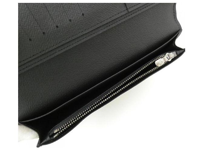 Louis Vuitton Monogram Eclipse Portefeuille Brazza Wallet Black - view 4