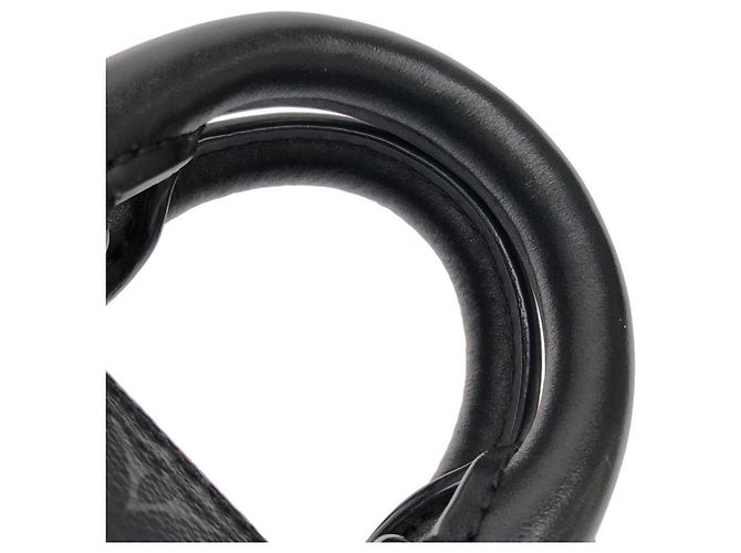Louis Vuitton Monogram Eclipse Reverse Keepall Bandoulière 25cm Schwarz Grau - Ansicht 6