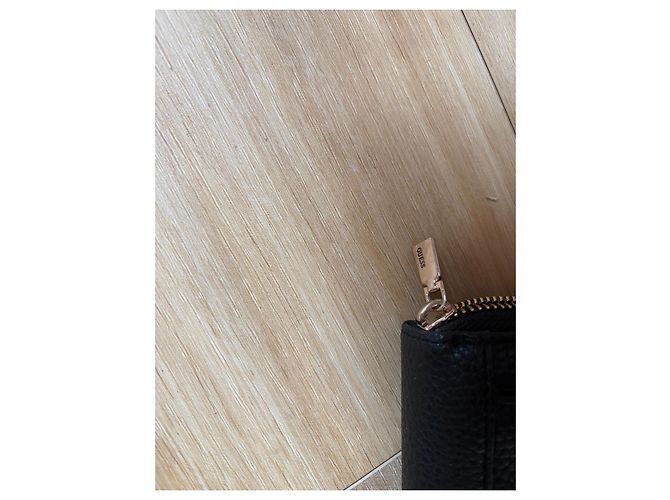 Guess Black Leather Zip-Around Wallet - view 4