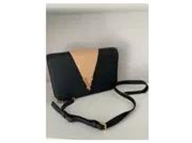 Medusa Borsa a tracolla Versace in pelle nera e beige Nero - vista 5