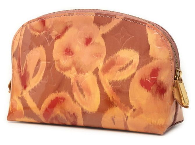 Louis Vuitton Monogram Vernis Ikat Flower Pochette Rosa - vista 2
