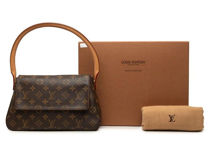 Bolsa Louis Vuitton Monogram Mini Looping Marrom - vista 7