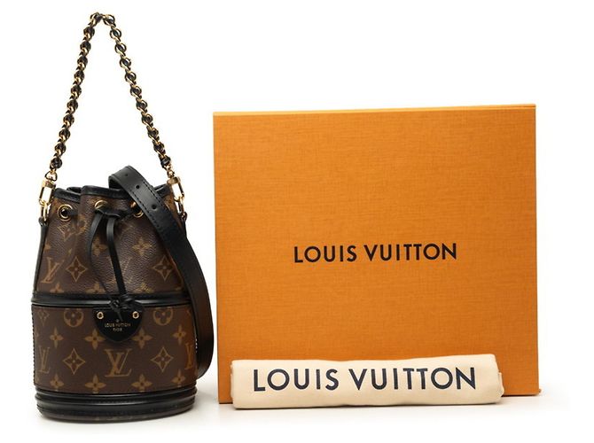 Louis Vuitton Monogram Canoe Handtasche Braun Schwarz - Ansicht 6